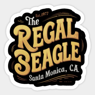 The regal beagle santa monica 1977s Sticker